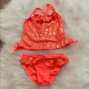 2t Girls Pineapple Swimsuit